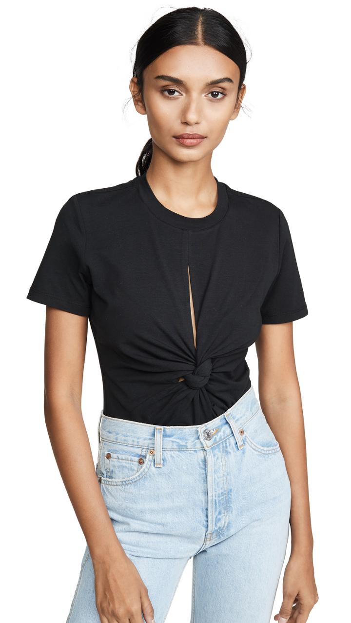 Alexanderwang T Compact Jersey Thong Bodysuit