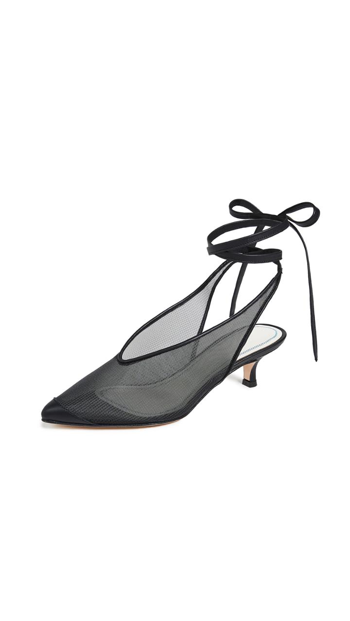 Tibi Otis Tie Slingback Pumps
