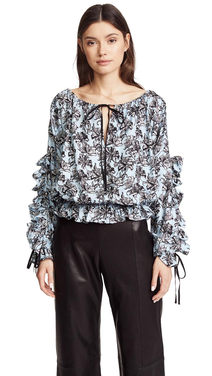Robert Rodriguez Ruffle Blouse