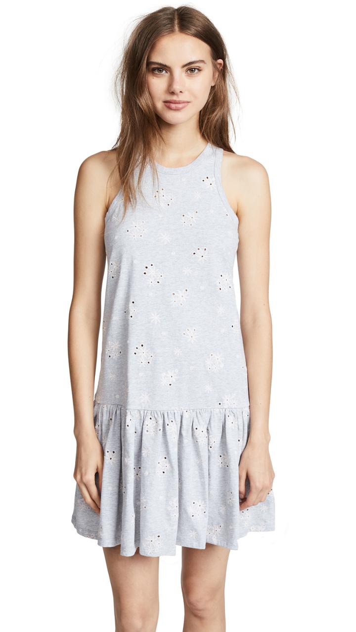 Rebecca Taylor Embroidered Jersey Dress