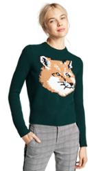 Maison Kitsune Fox Head Patch Sweater