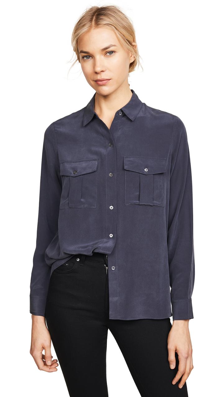 Rails Rhett Silk Button Down Shirt