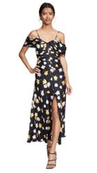 Self Portrait Off Shoulder Floral Printed Dress