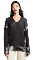 Zero Maria Cornejo Slash V Neck Cashmere Pullover