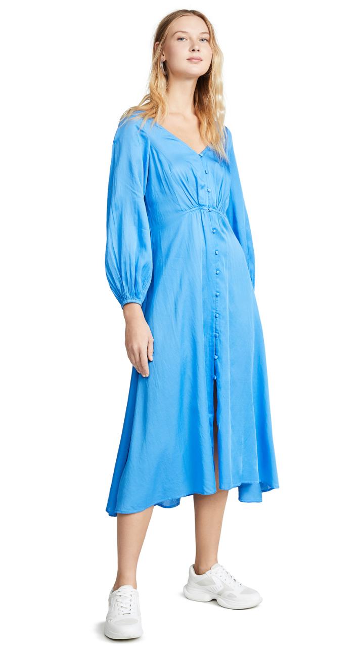 Free People Later Days Midi Dress