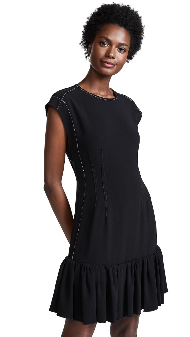 Derek Lam 10 Crosby Ruffle Hem Dress
