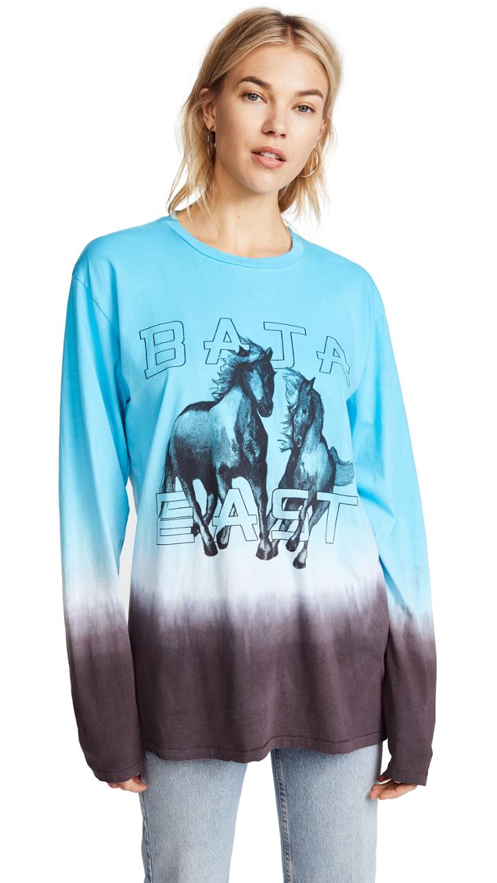 Baja East Long Sleeve Freedom Crewneck