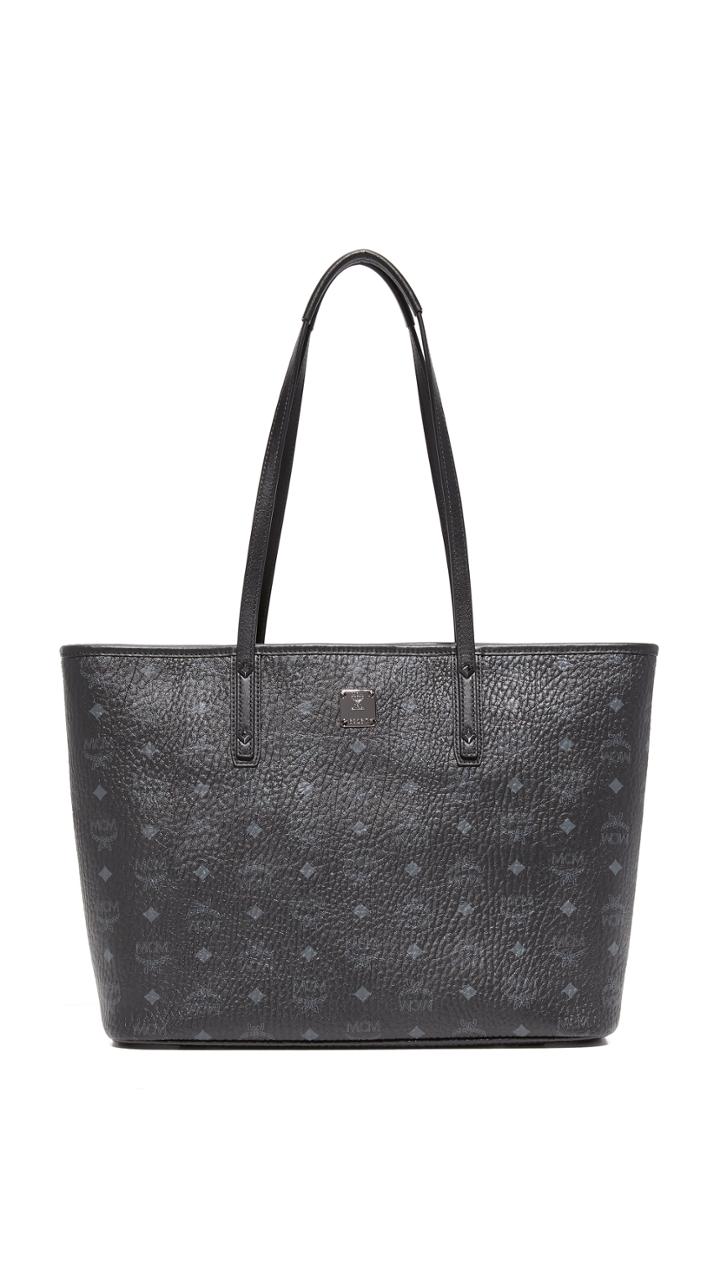 Mcm Anya Zip Top Shopper Tote
