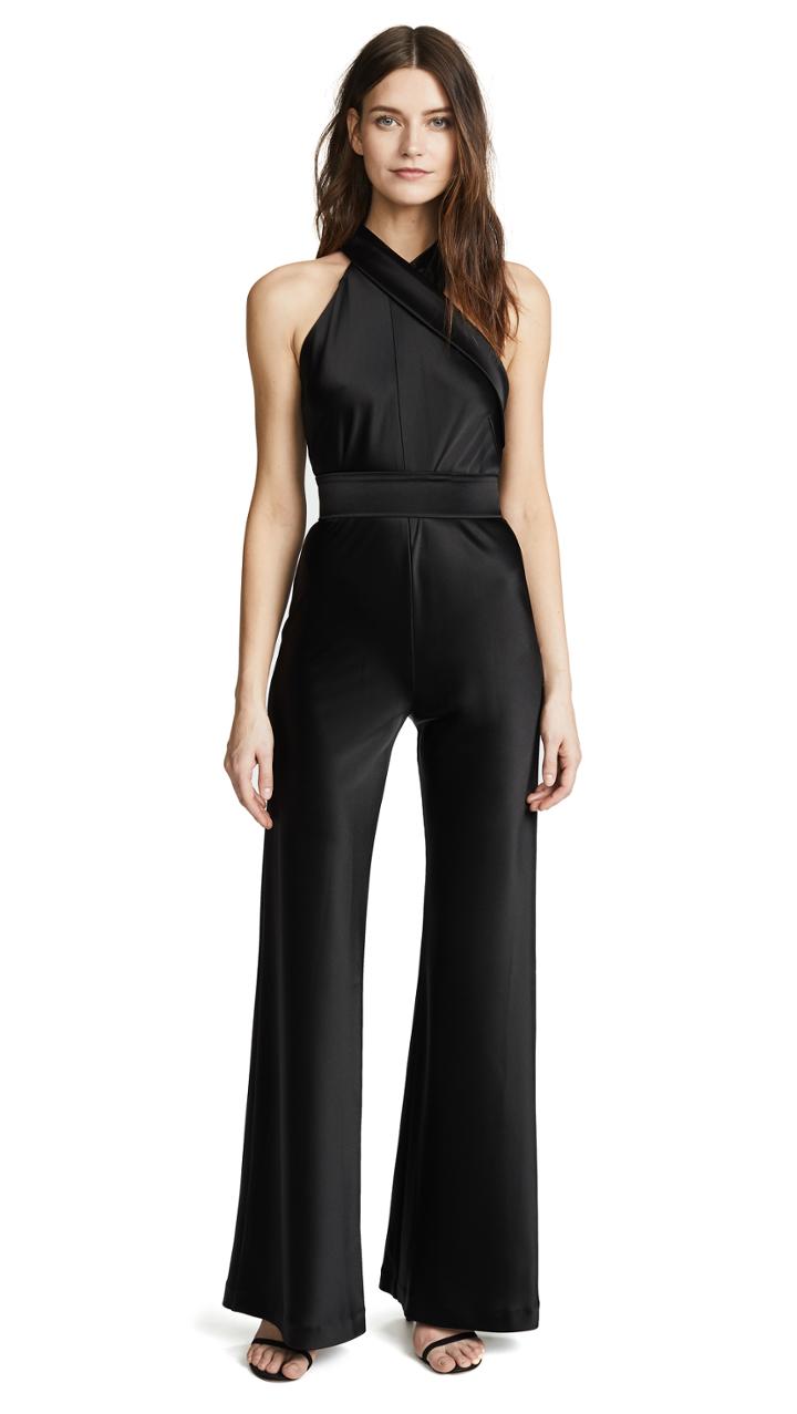 Galvan London Asymmetrical Sash Jumpsuit