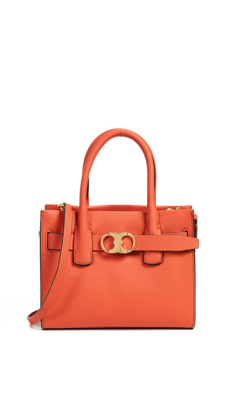 Tory Burch Gemini Link Leather Small Tote