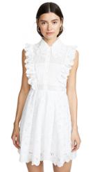 Self Portrait Leaf Broderie Anglaise Mini Dress