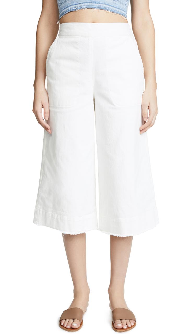 Splendid Cotton Twill High Waisted Pants