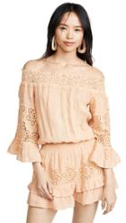 Temptation Positano Asti Off Shoulder Flare Sleeve Mini Dress