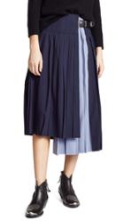 Toga Pulla Wool Pleated Skirt