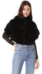 Adrienne Landau Rex Fur Little Zip Jacket