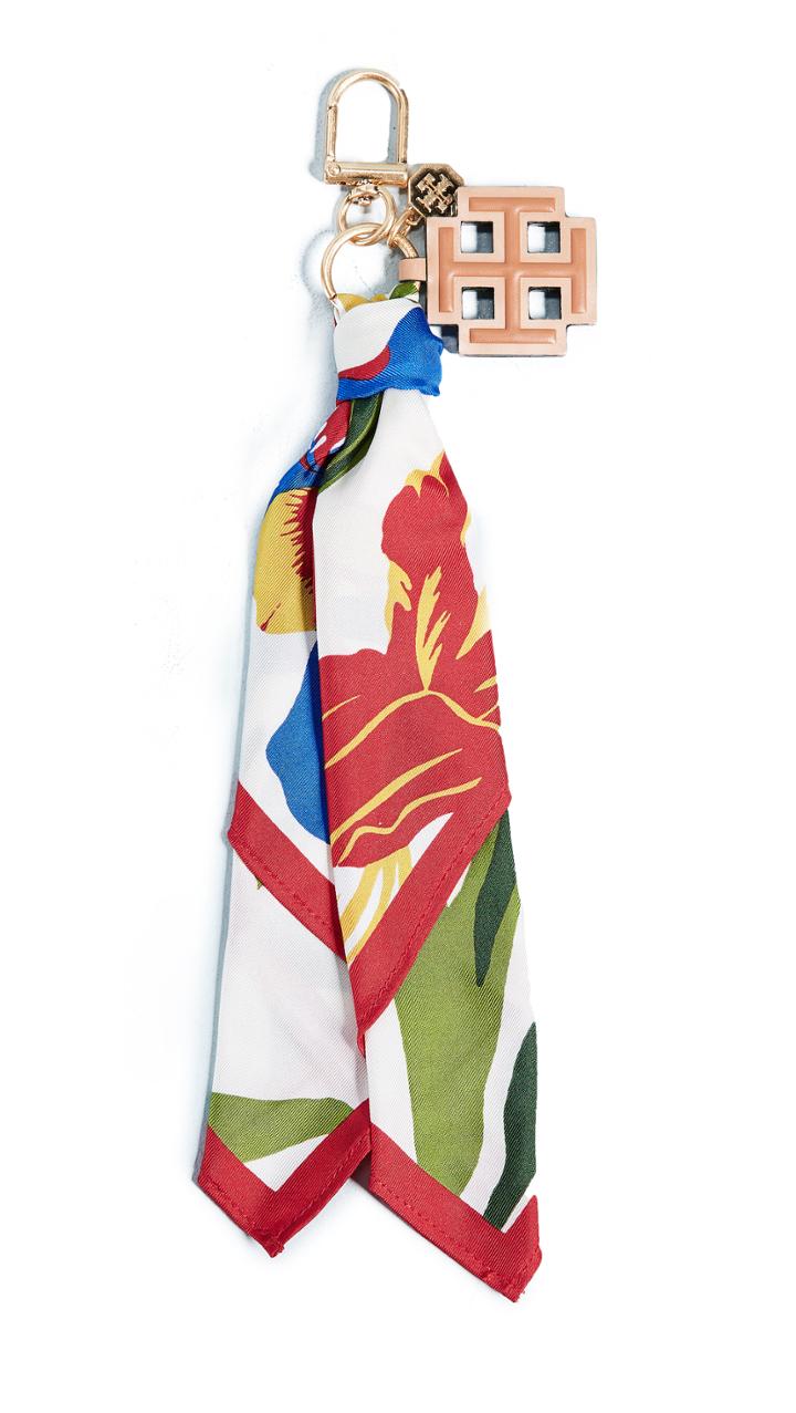Tory Burch Printed Scarf Key Fob