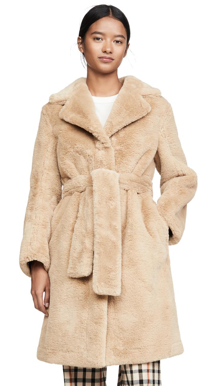 Opening Ceremony Reversible Faux Fur Coat