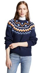 Tory Sport Fair Isle Cable Sweater