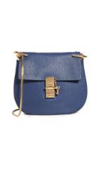 What Goes Around Comes Around Chloe Blue Leather Drew Medium Bag
