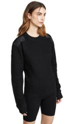 Helmut Lang Military Patch Crew Sweater