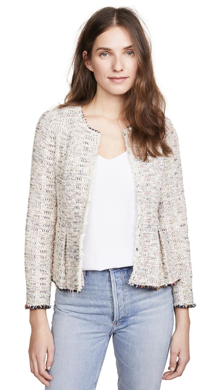 Rebecca Taylor Rainbow Tweed Jacket