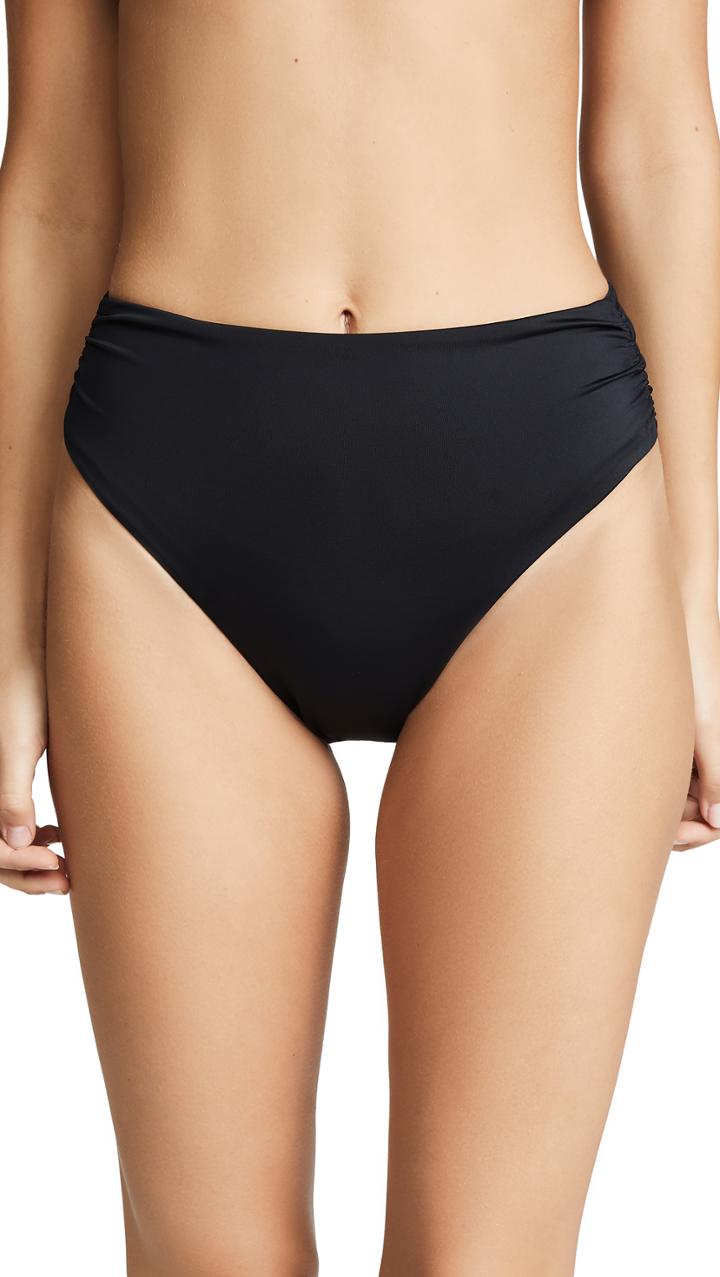 Tori Praver Swimwear Symone High Waisted Cheeky Bikini Bottoms