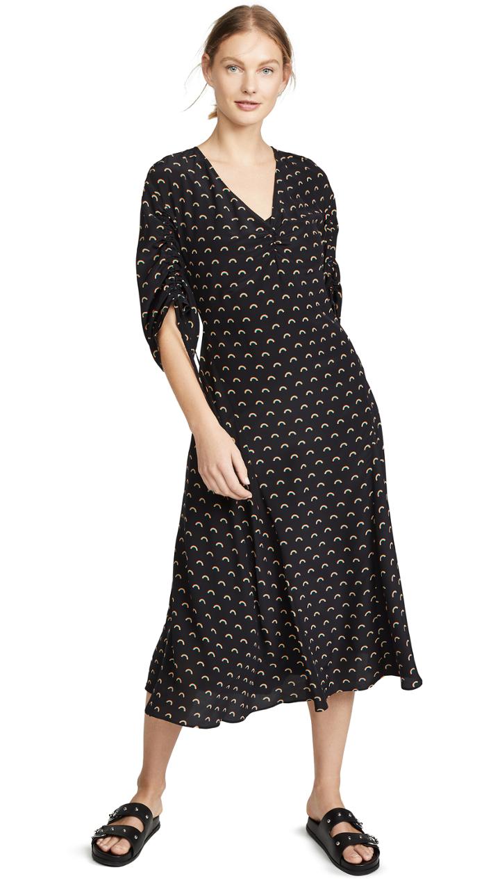 Opening Ceremony Mini Rainbow Silk Dress