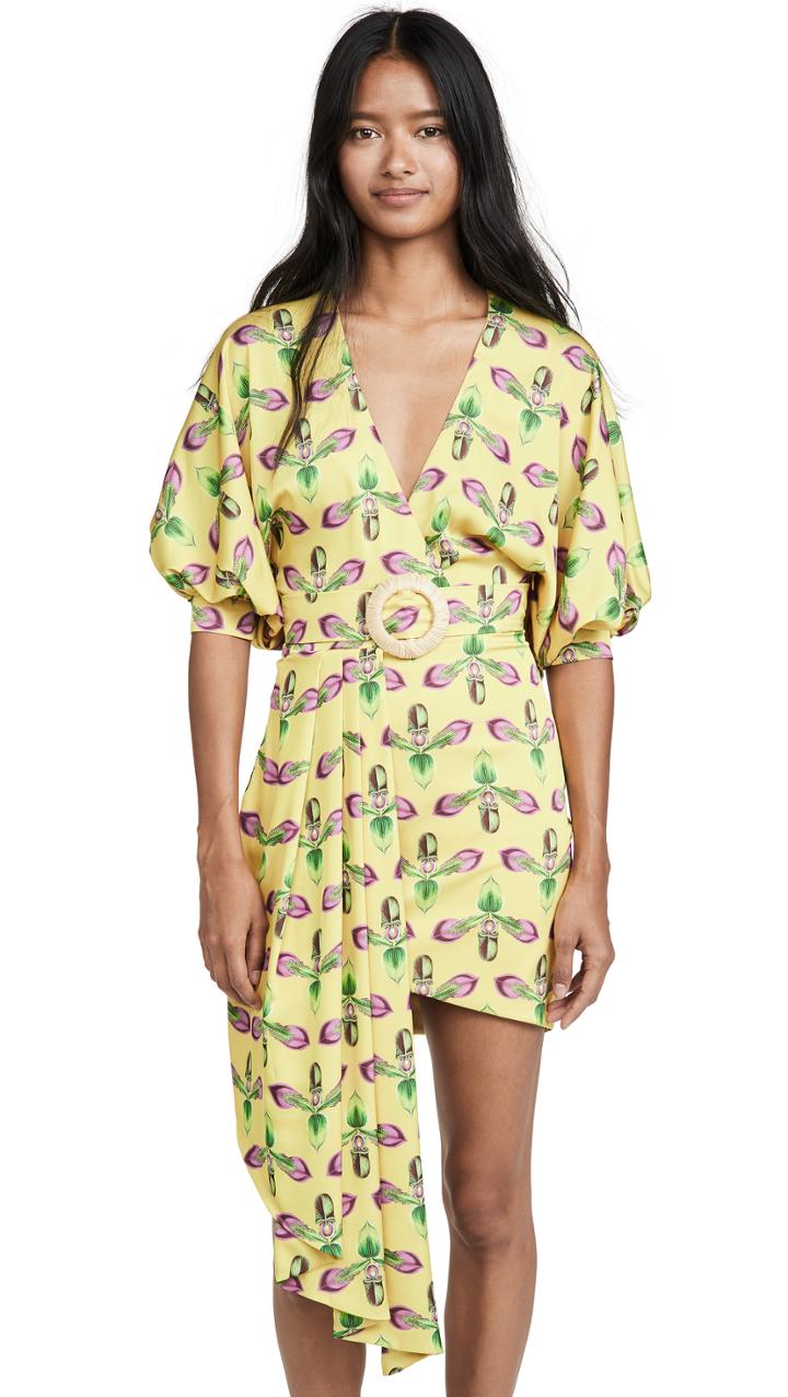 Patbo Asymmetrical Belted Mini Dress