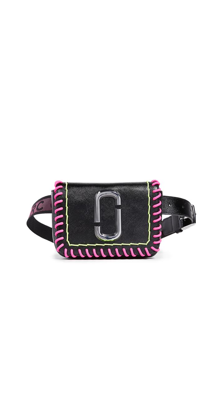 Marc Jacobs M L Hip Shot Whipstitch Convertible Belt Bag