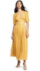 Divine Heritage Short Sleeve Belted Maxi Dress