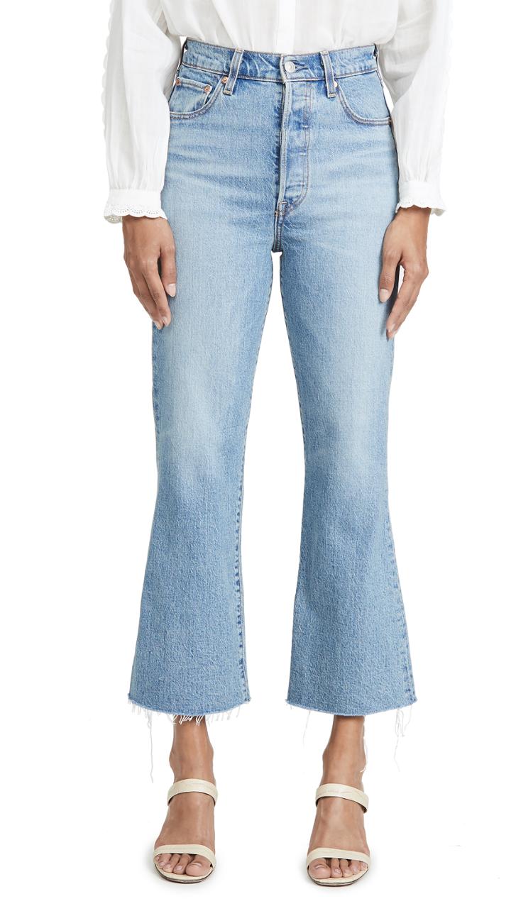Levi S Ribcage Crop Flare Jeans