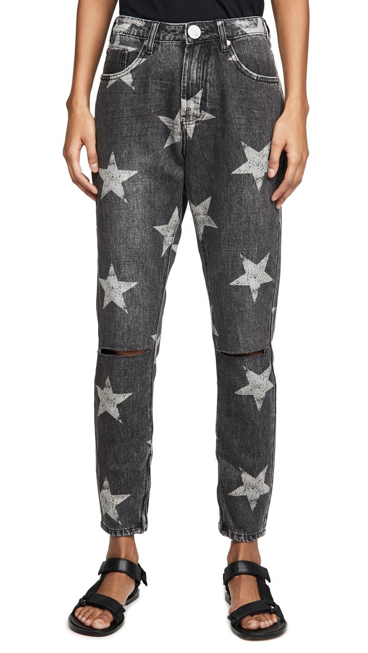 One Teaspoon Camden Star Freebirds High Waist Skinny Jeans