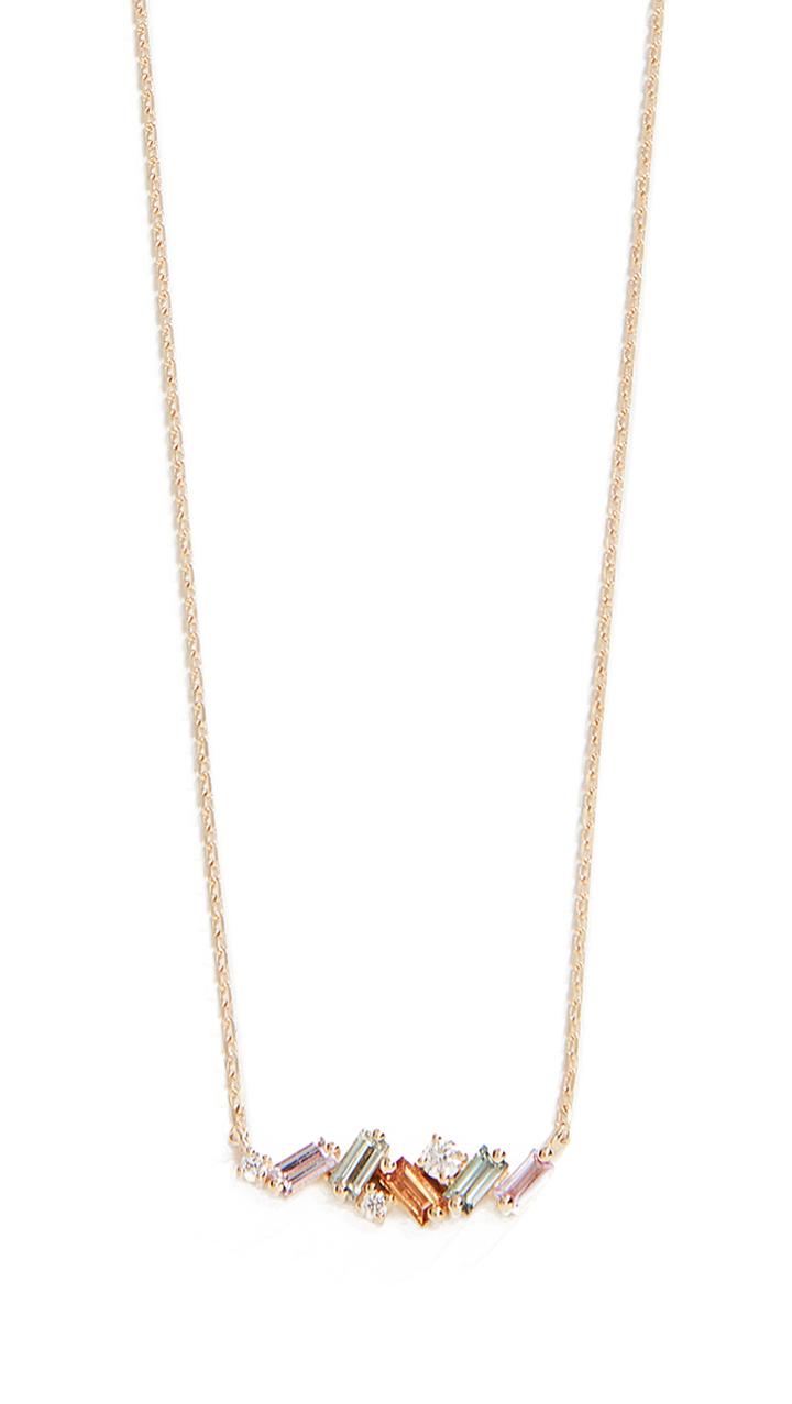 Suzanne Kalan 18k Rainbow Fireworks Necklace