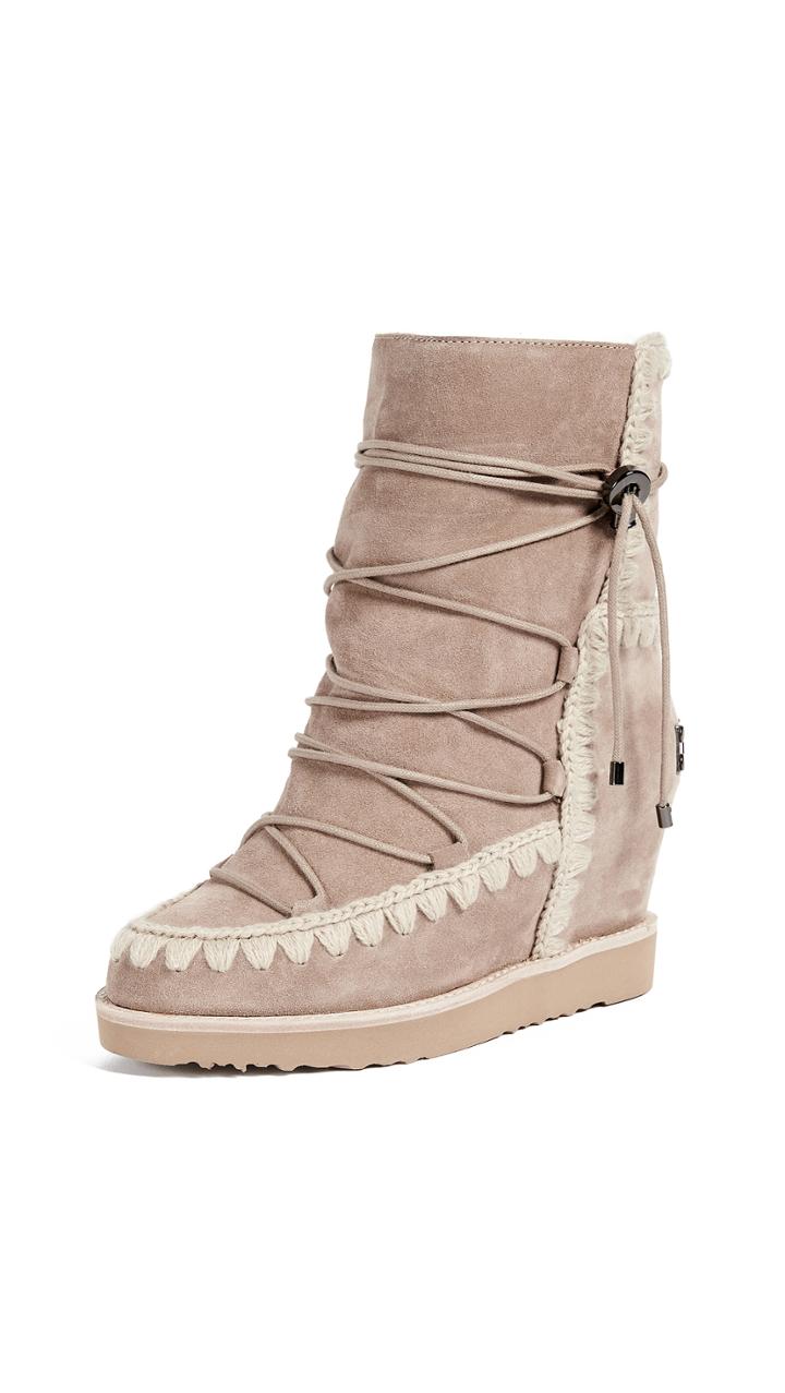 One By Mou One By French Toe Wedge Short Boots