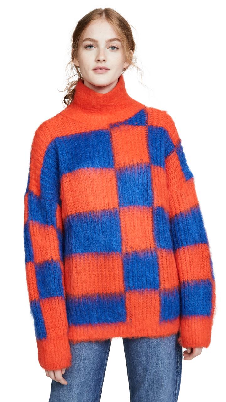 Msgm Colorblock Turtleneck