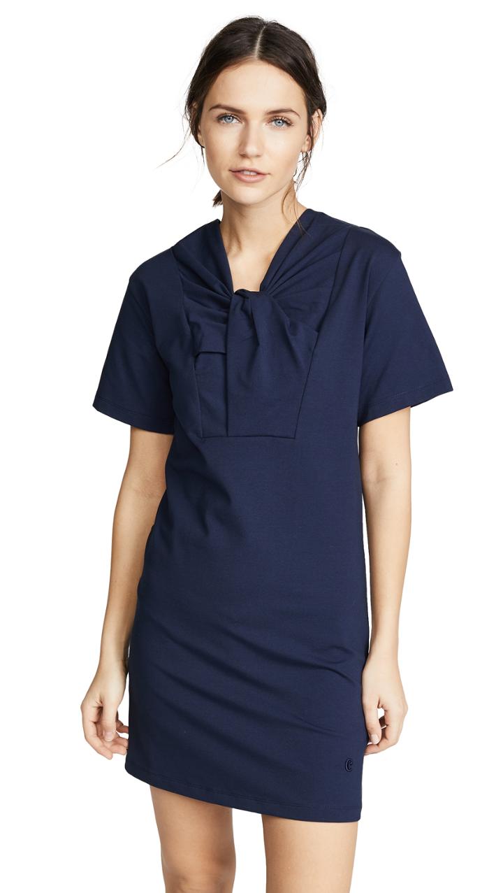 Carven Twist Neckline Detail Dress