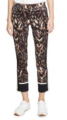 Pam Gela Ocelot Crop Track Pants