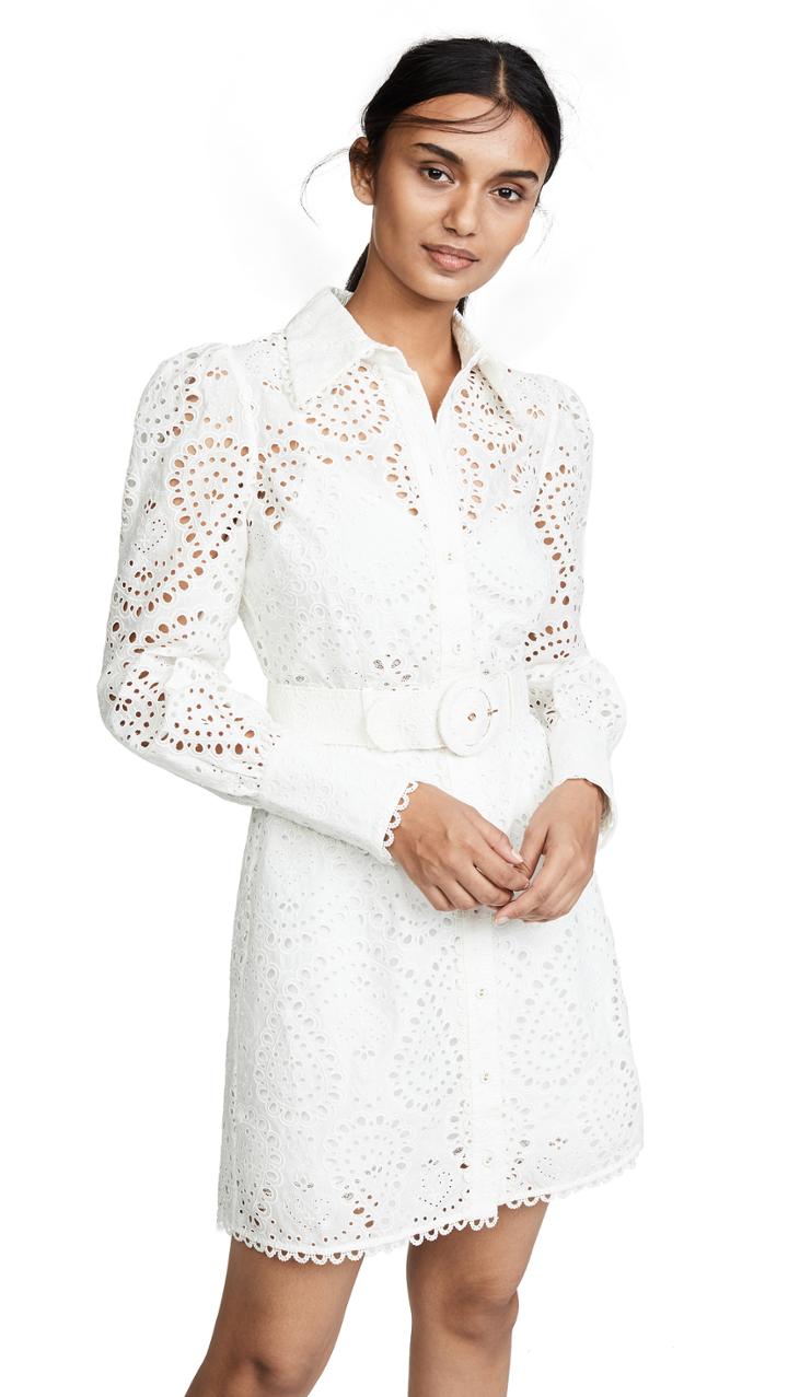 Zimmermann Heathers Belted Shirt Dress