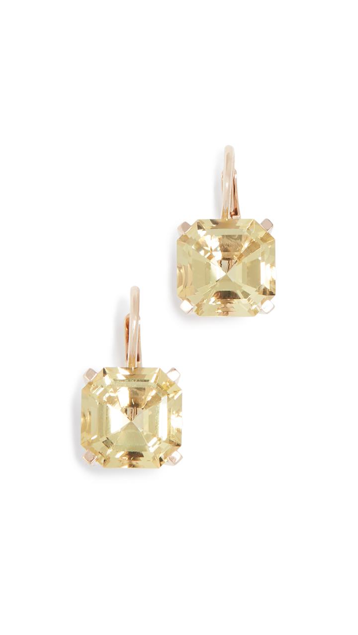 Jane Taylor 14k Octagonal Drop Earrings