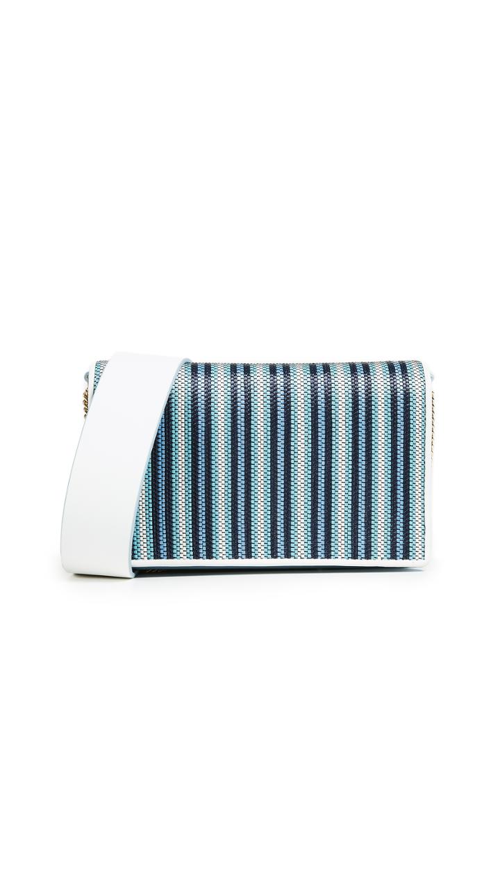 Diane Von Furstenberg Soiree Raffia Cross Body Bag