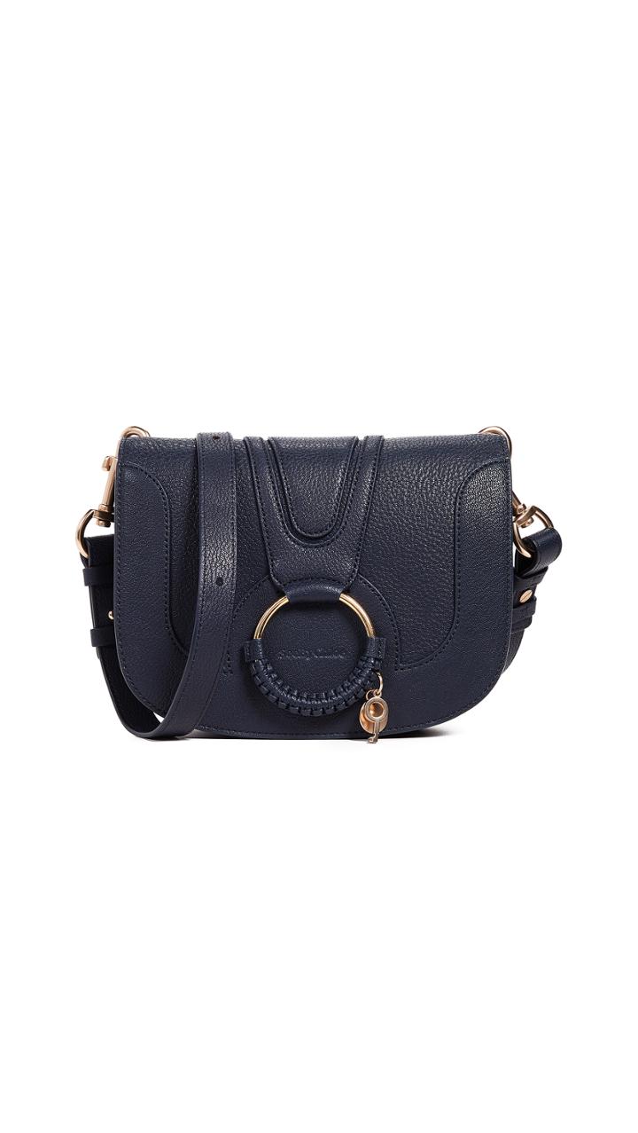 See By Chloe Hana Saddle Bag With Fur Strap