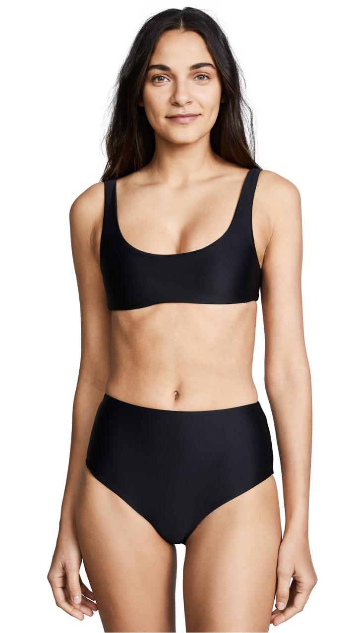 Jade Swim Rounded Edges Top