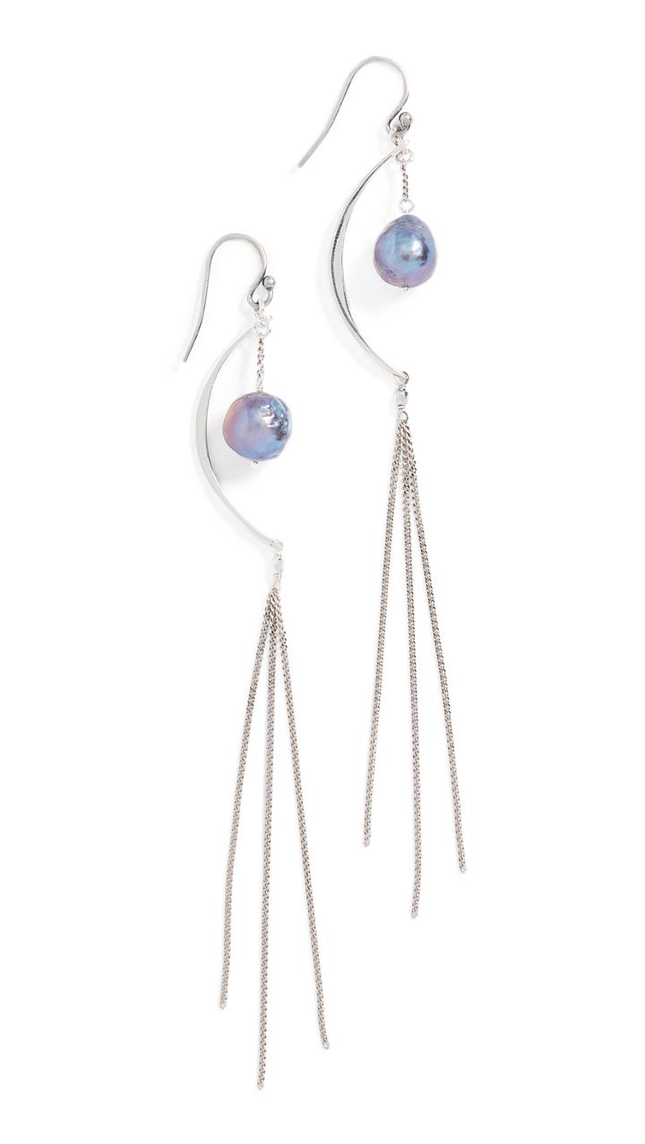 Chan Luu Freshwater Cultured Pearl Chain Earrings