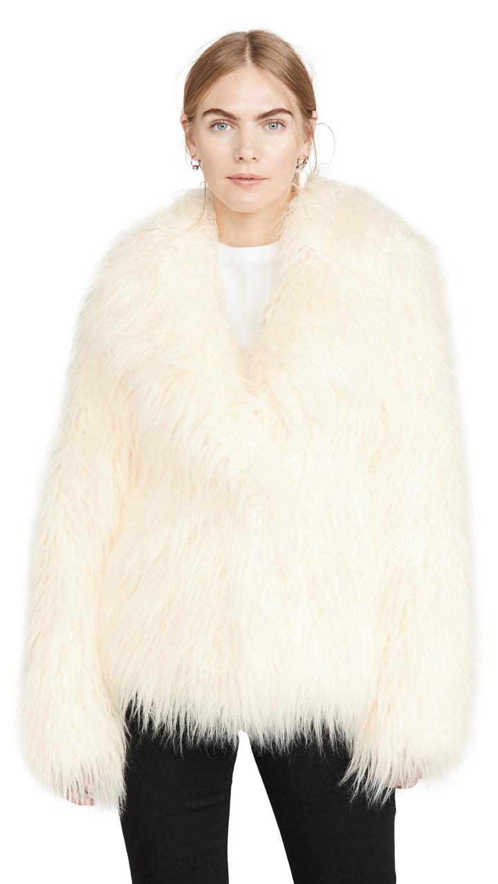 Paco Rabanne Faux Fur Coat