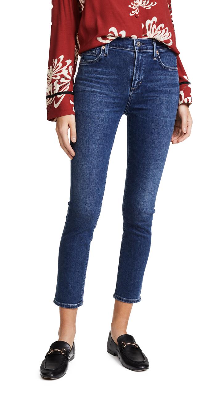 Citizens Of Humanity Rocket Sculpt High Rise Crop Skinny Jeans