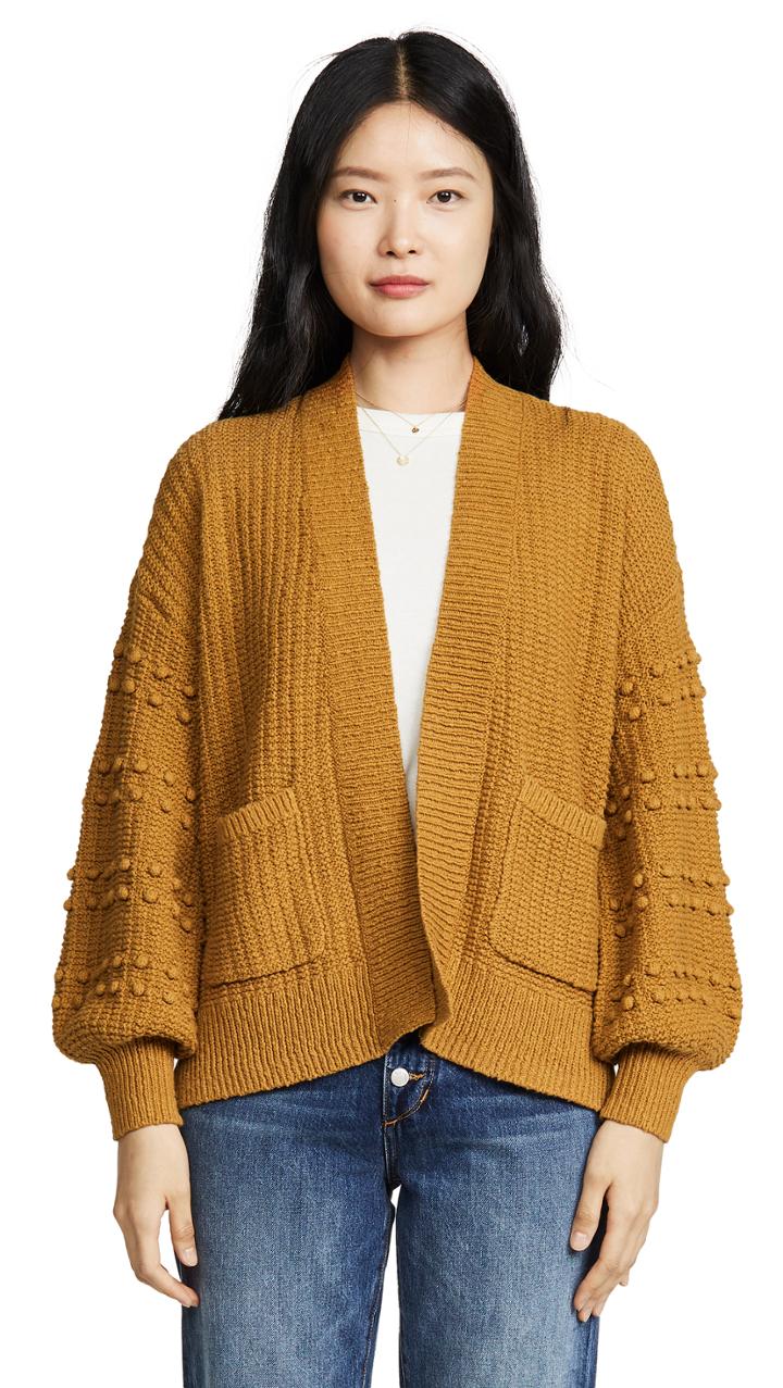 Madewell Bobble Sleeve Sycamore Cardigan