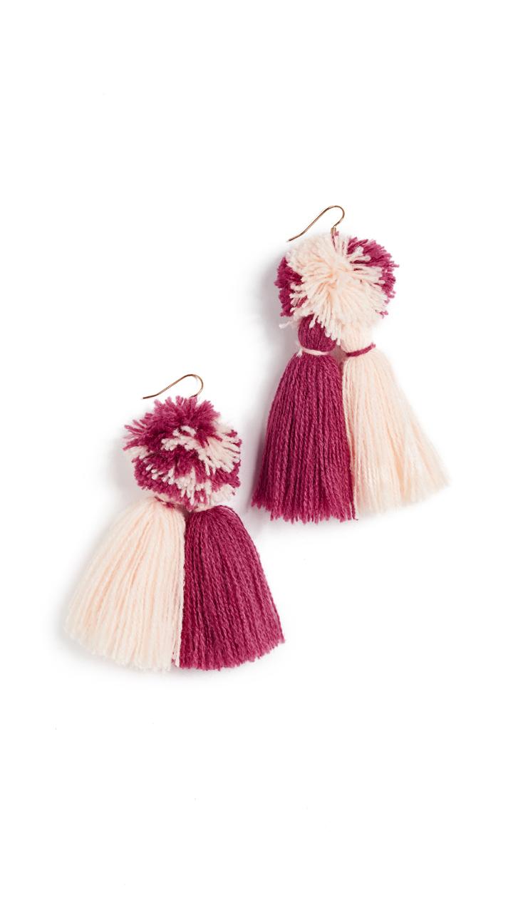 Misa Double Tassel Earrings
