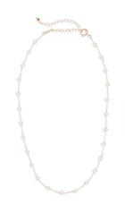 Mizuki 14k Pearl Chain Choker Necklace