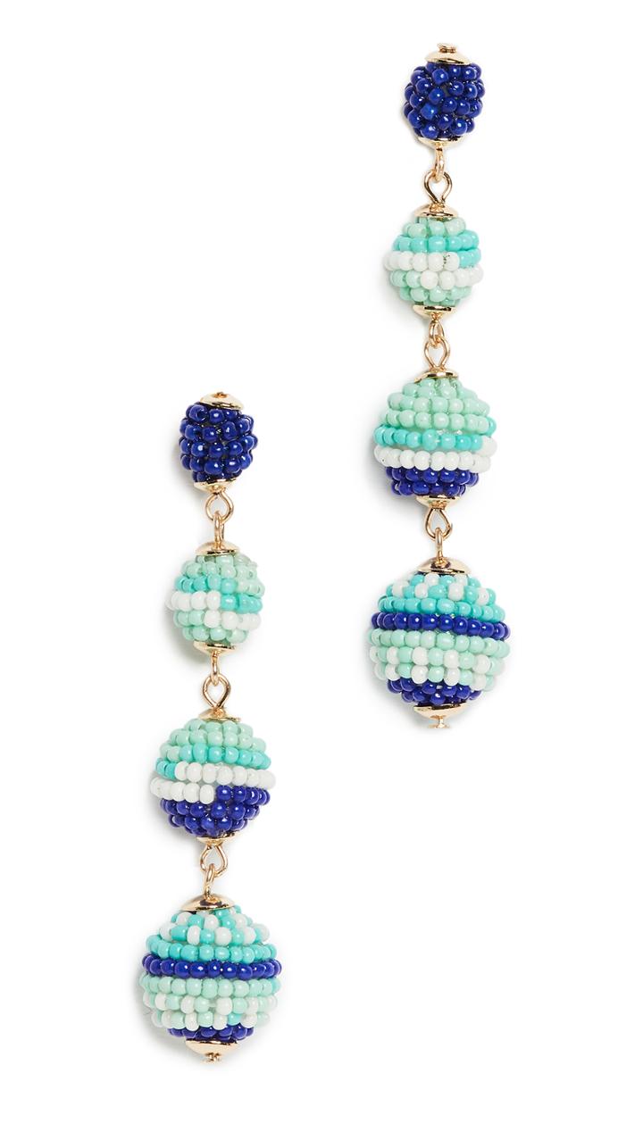 Rebecca Minkoff Blair Beaded Ball Drop Earrings