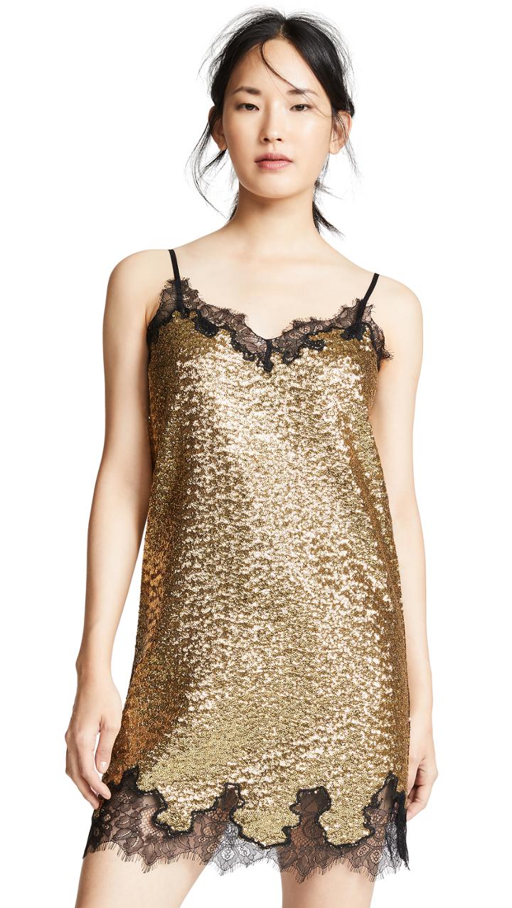 Robert Rodriguez Sequins Lace Dress